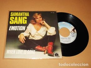 Discos de vinil: SAMANTHA SANG & BEE GEES - EMOTION - SINGLE - 1978 (CON LAS VOCES Y COROS DE BEE GEES)